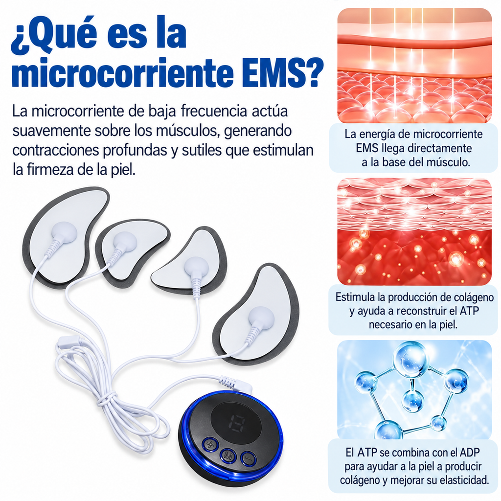 Masajeador EMS para Ojos – Lifting Facial, Antiojeras y Antiarrugas