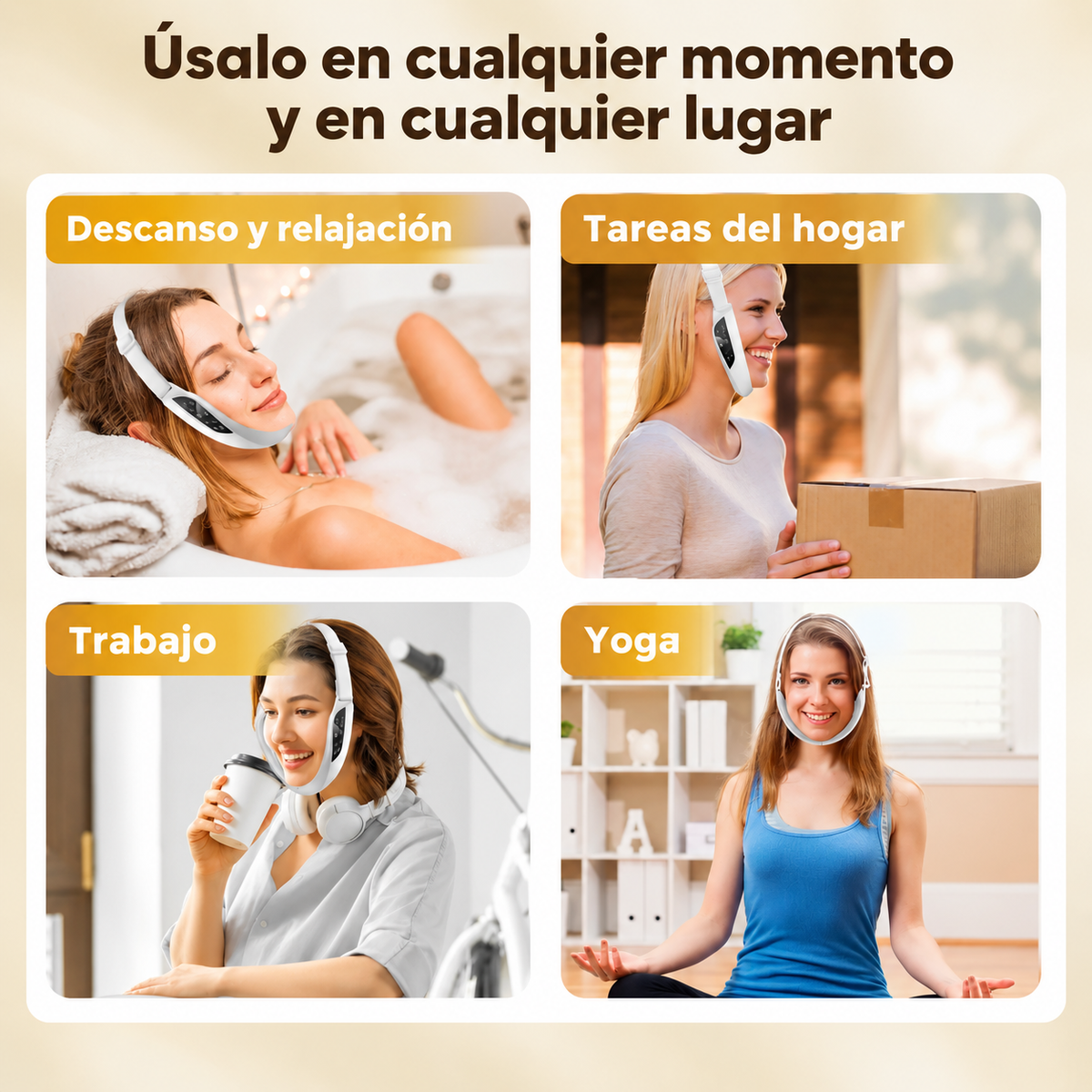 Masajeador Facial Vibratorio 6 Modos – Contorno y Lifting USB