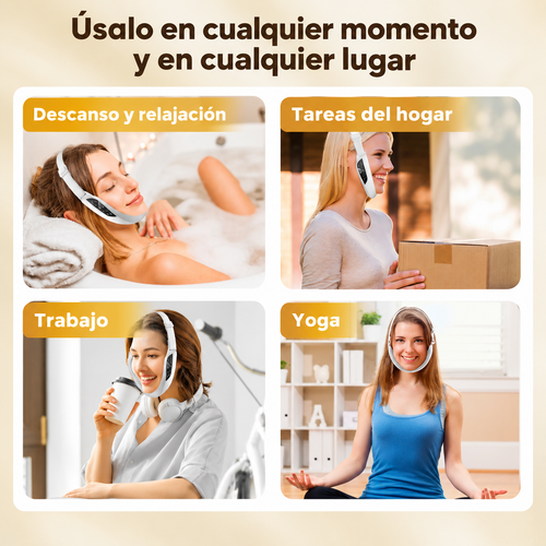 Masajeador Facial Vibratorio 6 Modos – Contorno y Lifting USB