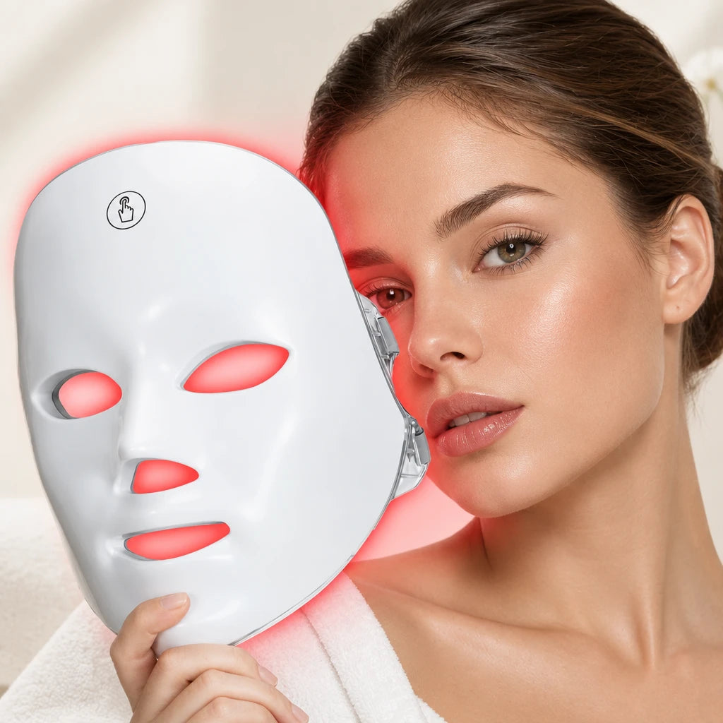 Mascarilla LED Facial 7 Colores – Fototerapia, Rejuvenecimiento y Lifting