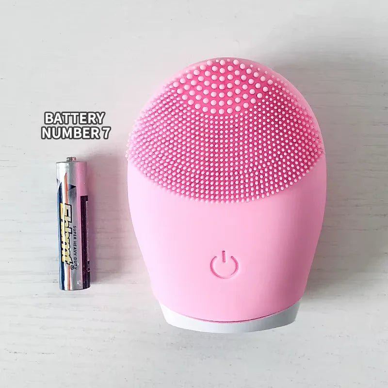 Limpiador Facial Eléctrico Vibratorio – Exfoliación y Masaje