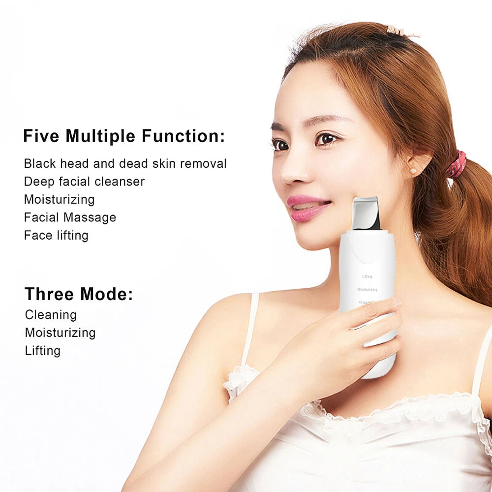 Espátula Facial Vibratoria – Limpieza de Poros y Lifting