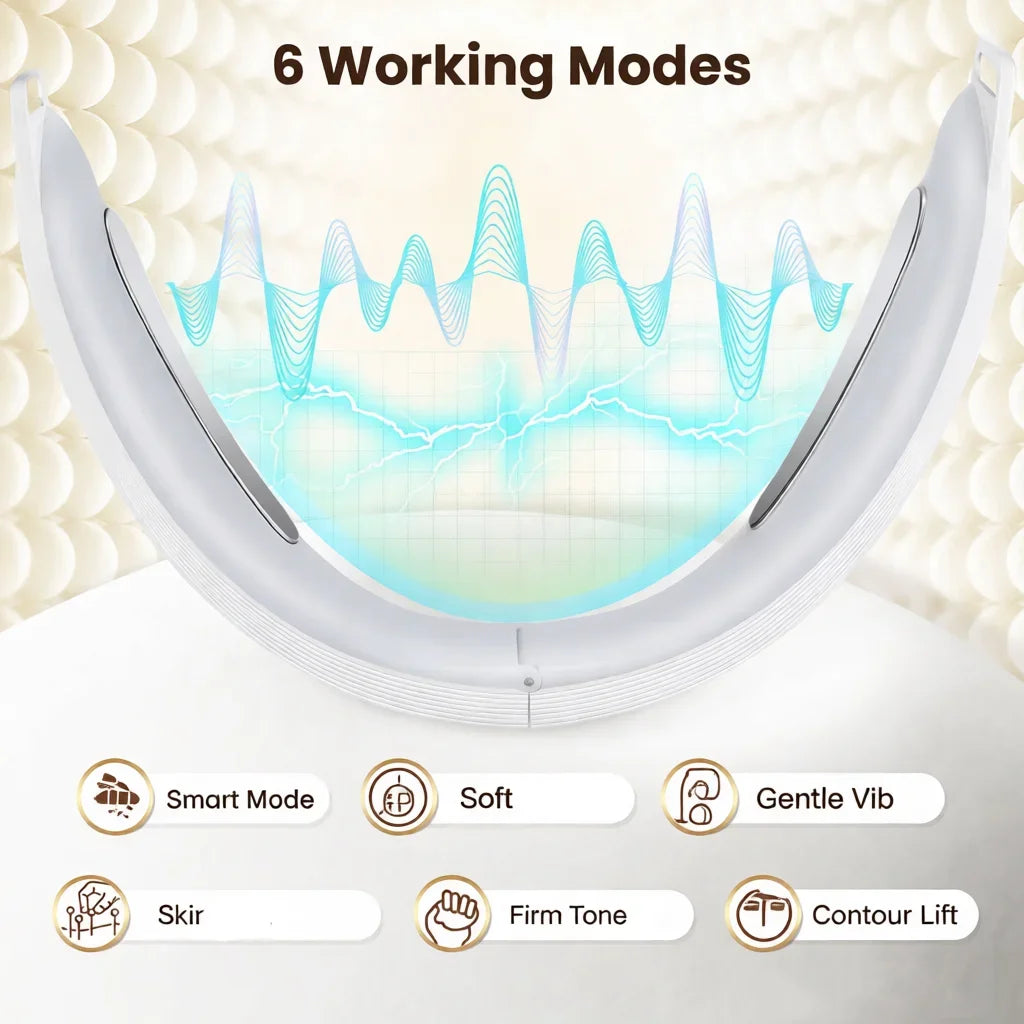 Masajeador Facial Vibratorio 6 Modos – Contorno y Lifting USB