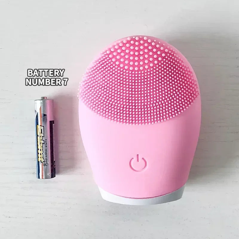 Limpiador Facial Eléctrico Vibratorio – Exfoliación y Masaje