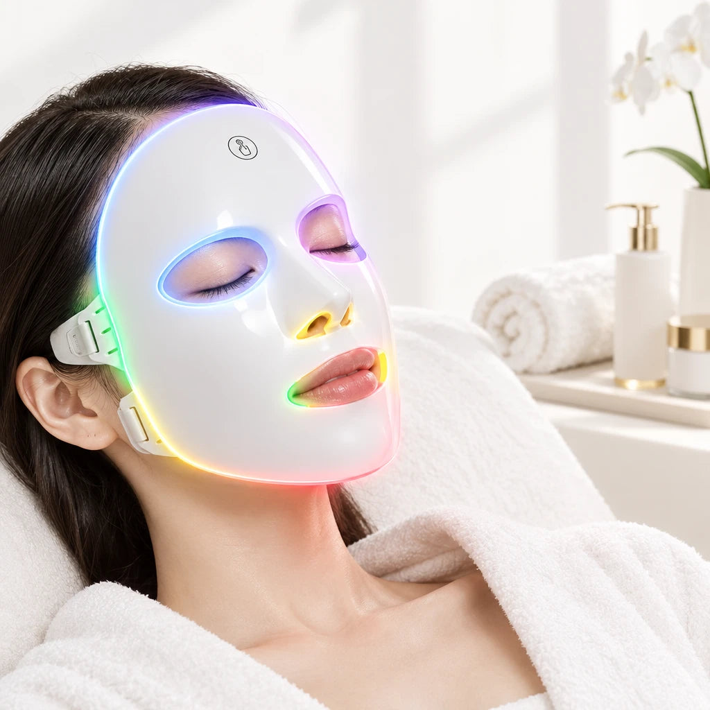 Mascarilla LED Facial 7 Colores – Fototerapia, Rejuvenecimiento y Lifting