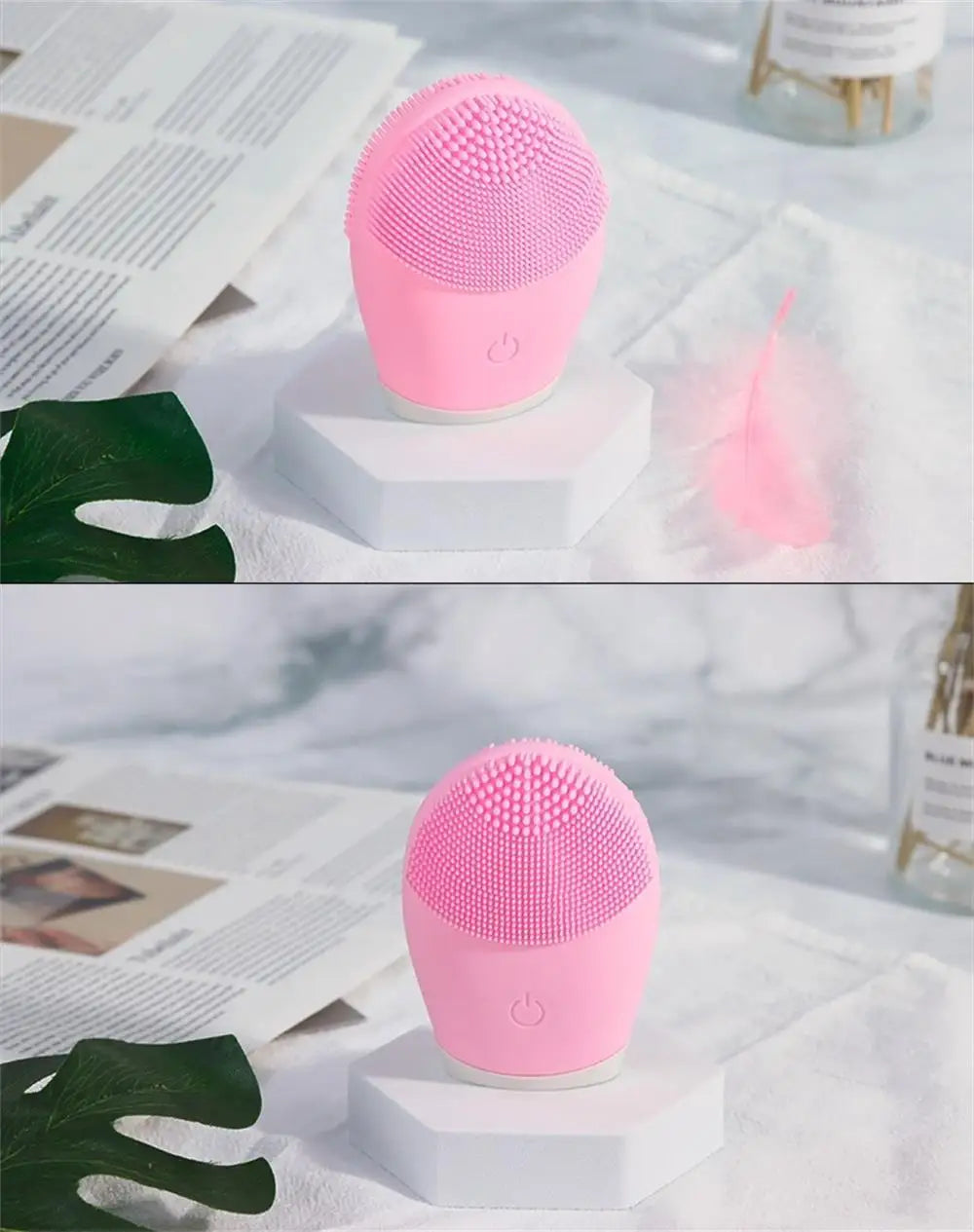 Limpiador Facial Eléctrico Vibratorio – Exfoliación y Masaje