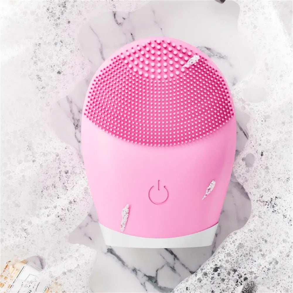 Limpiador Facial Eléctrico Vibratorio – Exfoliación y Masaje