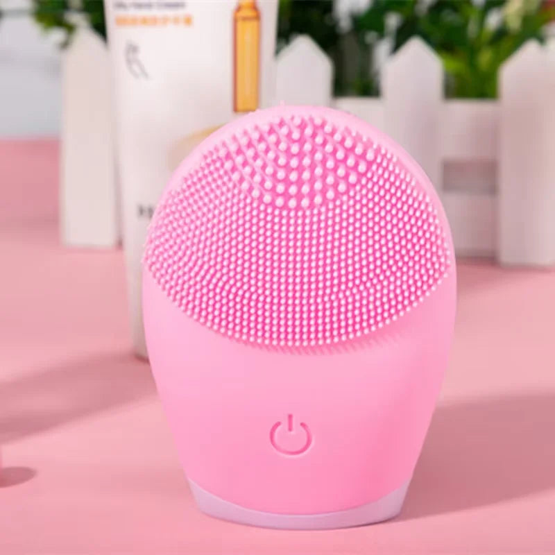 Limpiador Facial Eléctrico Vibratorio – Exfoliación y Masaje