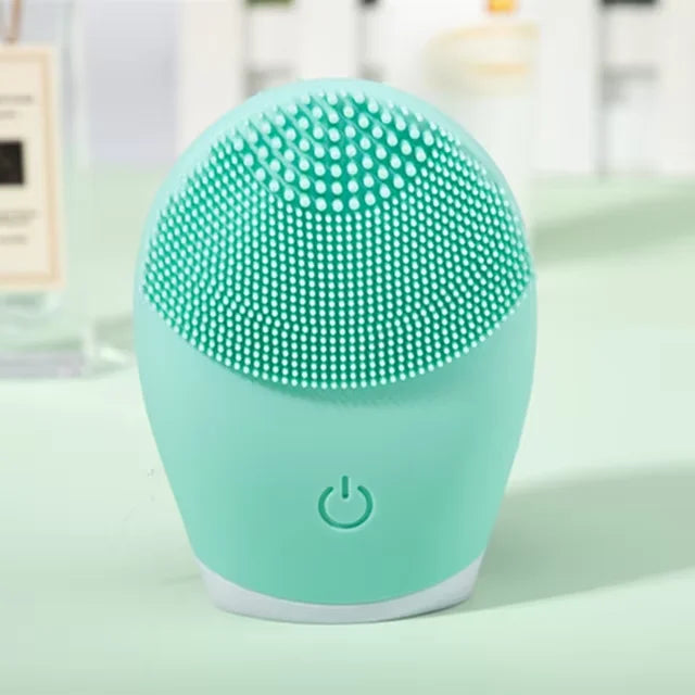 Limpiador Facial Eléctrico Vibratorio – Exfoliación y Masaje